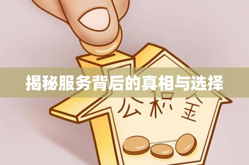 沣东揭秘服务背后的真相与选择