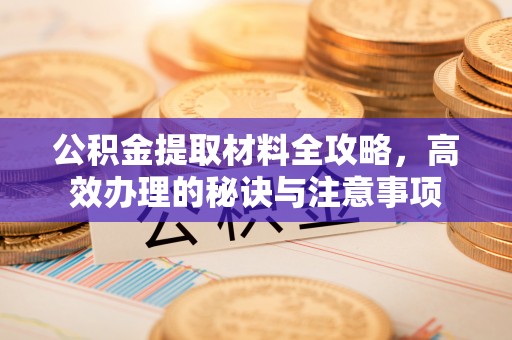 沣东公积金提取材料全攻略，高效办理的秘诀与注意事项