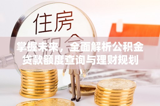 沣东掌握未来，全面解析公积金贷款额度查询与理财规划
