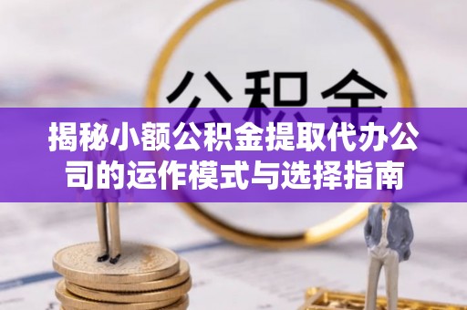 沣东揭秘小额公积金提取代办公司的运作模式与选择指南