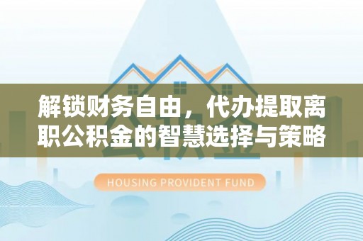 沣东解锁财务自由，代办提取离职公积金的智慧选择与策略