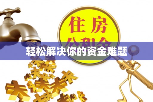 沣东轻松解决你的资金难题