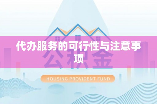 沣东代办服务的可行性与注意事项