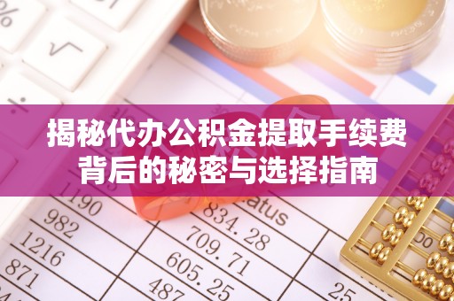 沣东揭秘代办公积金提取手续费背后的秘密与选择指南