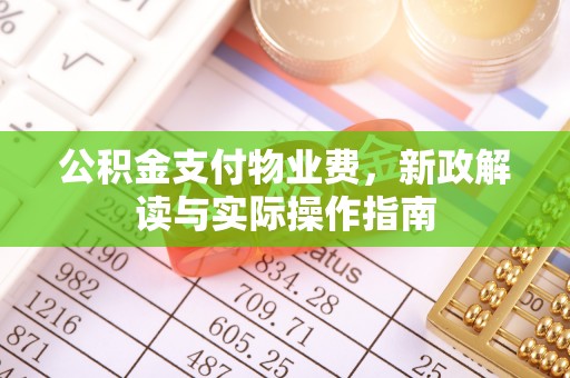 沣东公积金支付物业费，新政解读与实际操作指南