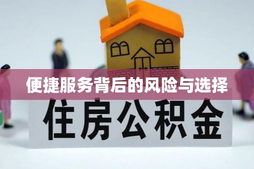 沣东便捷服务背后的风险与选择