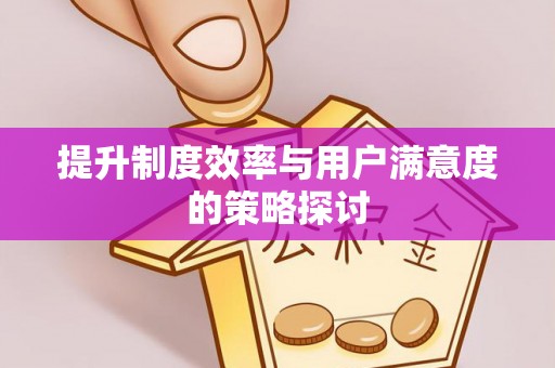 沣东提升制度效率与用户满意度的策略探讨